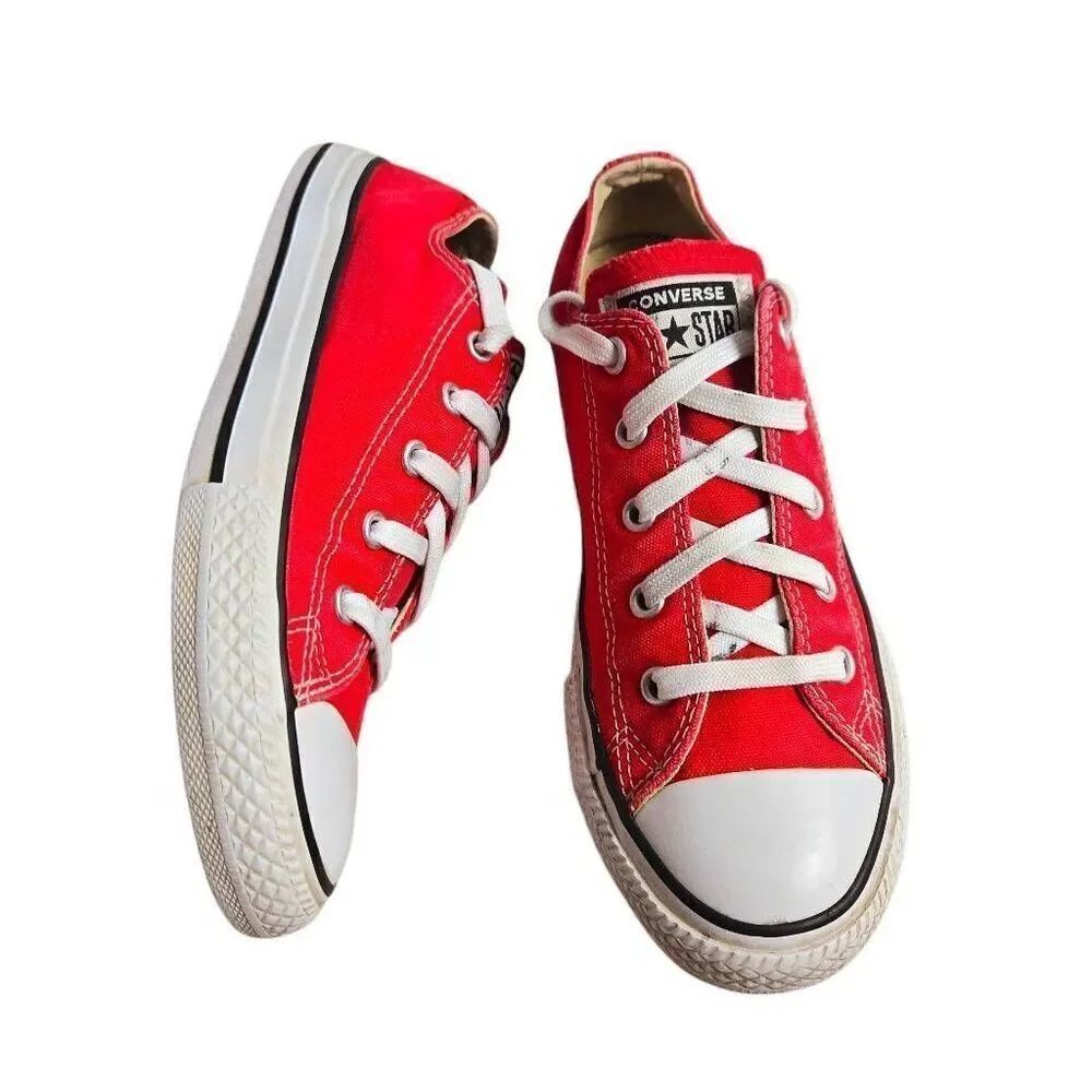 Converse red sneakers 2